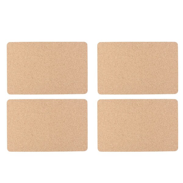 Set of four cork placemats